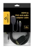 Кабель Cablexpert (A-HDMI-VGA-03-6) HDMI-VGA-3.5мм, 1.8м - 5